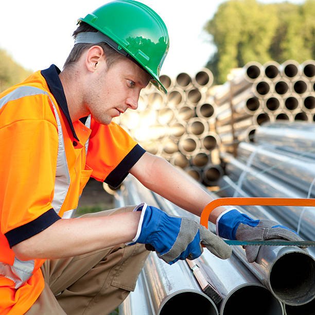 Modern uPVC door installation